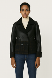 Veste Aviateur Croisée Fourrure Femme