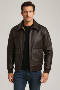 Bomber Phantom - Blouson Cuir Homme Aviateur Classique