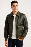Bomber Spitfire - Veste Aviateur Kaki Style Vintage