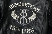Bomber RescueTeam - Veste Aviateur Noir pour Homme
