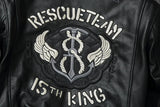 Bomber RescueTeam - Veste Aviateur Noir pour Homme