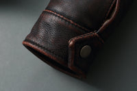 Bomber Corsair - Veste Aviateur en Cuir Col Mouton