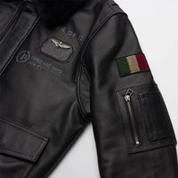 Bomber RescueTeam - Veste Aviateur Noir pour Homme