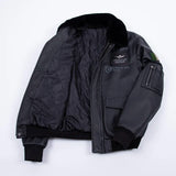 Bomber RescueTeam - Veste Aviateur Noir pour Homme