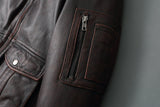 Bomber Corsair - Veste Aviateur en Cuir Col Mouton