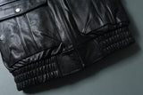 Bomber Corsair - Veste Aviateur en Cuir Col Mouton