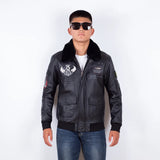 Bomber RescueTeam - Veste Aviateur Noir pour Homme