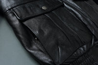 Bomber Corsair - Veste Aviateur en Cuir Col Mouton
