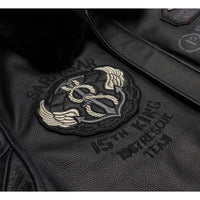 Bomber RescueTeam - Veste Aviateur Noir pour Homme