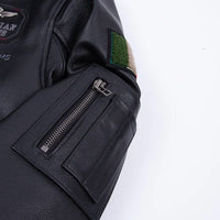Bomber RescueTeam - Veste Aviateur Noir pour Homme