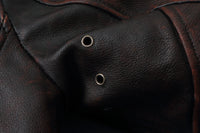 Bomber Corsair - Veste Aviateur en Cuir Col Mouton