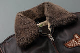Bomber Corsair - Veste Aviateur en Cuir Col Mouton