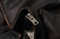 Bomber Corsair - Veste Aviateur en Cuir Col Mouton