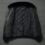 Bomber RescueTeam - Veste Aviateur Noir pour Homme