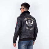 Bomber RescueTeam - Veste Aviateur Noir pour Homme
