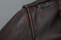Bomber Corsair - Veste Aviateur en Cuir Col Mouton