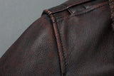 Bomber Corsair - Veste Aviateur en Cuir Col Mouton