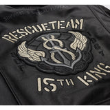 Bomber RescueTeam - Veste Aviateur Noir pour Homme