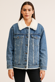 Blouson Aviateur Jean Femme