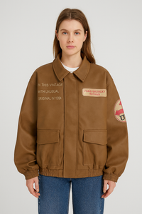 Blouson Bombardier Rétro pour Femme